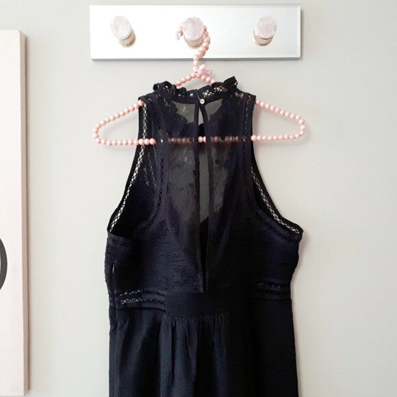 NWT Free People black mesh embroidered eyelet detail dress, S - Picture 15 of 15